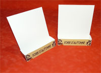 Support A4 avec impression sur la cuvette